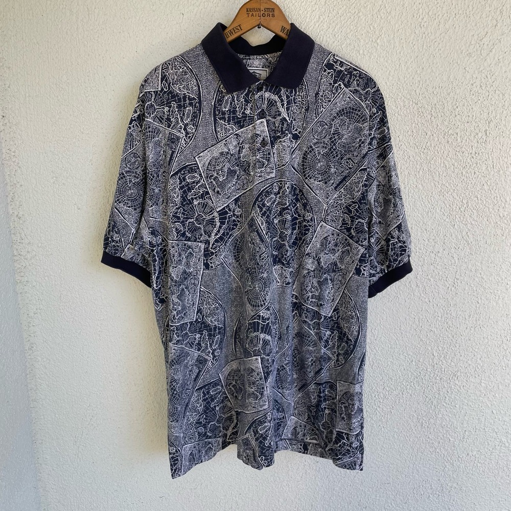 Vintage 90s Globe World Polo by Pebble Beach